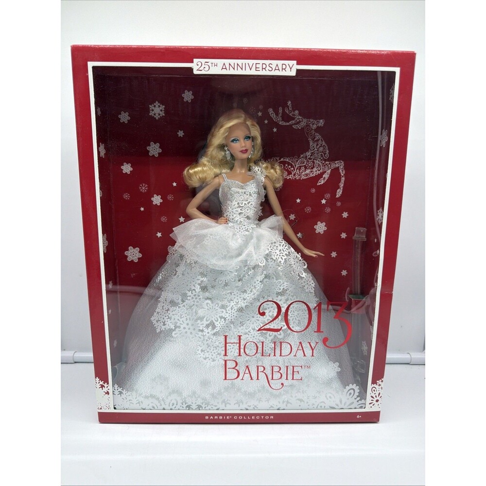 2013 Holiday Doll 25th Anniversary Barbie Doll Mattel X8271